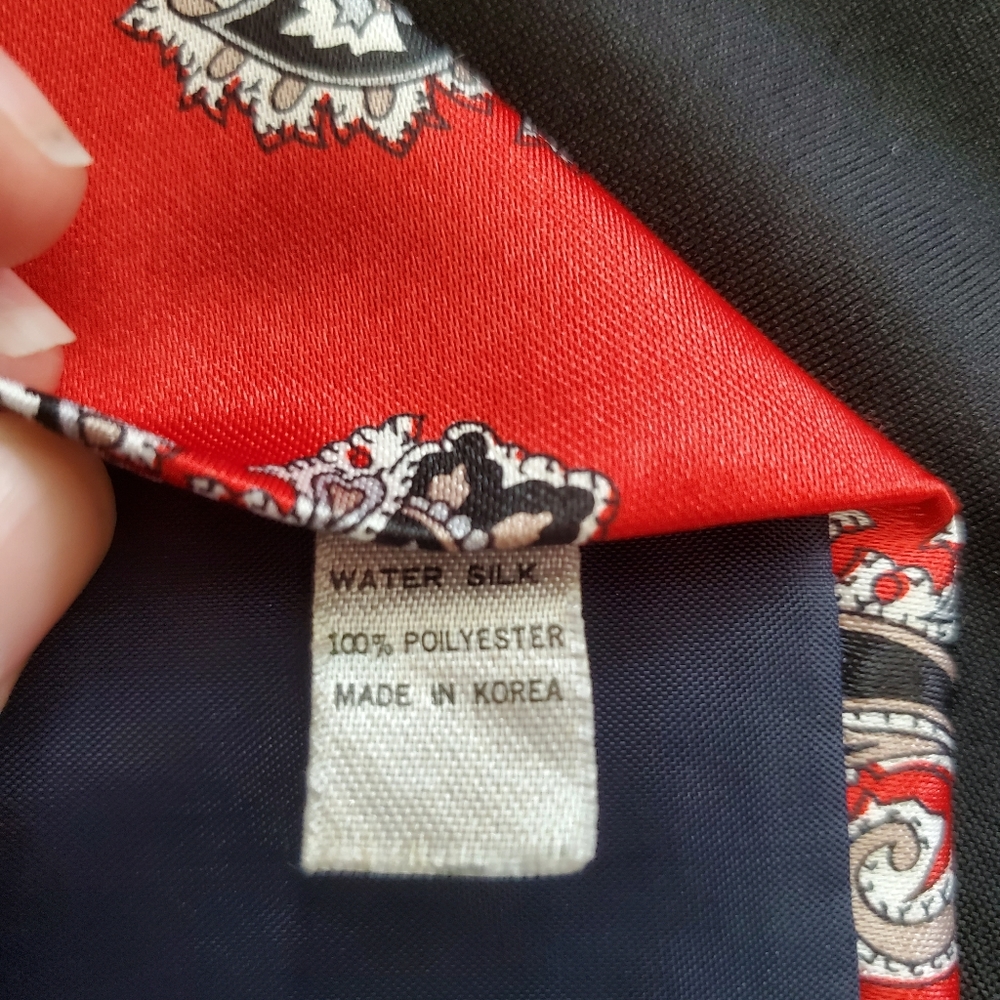 Men's Emille Paris New York Water Silk Paisley Tie - Picture 3 of 3